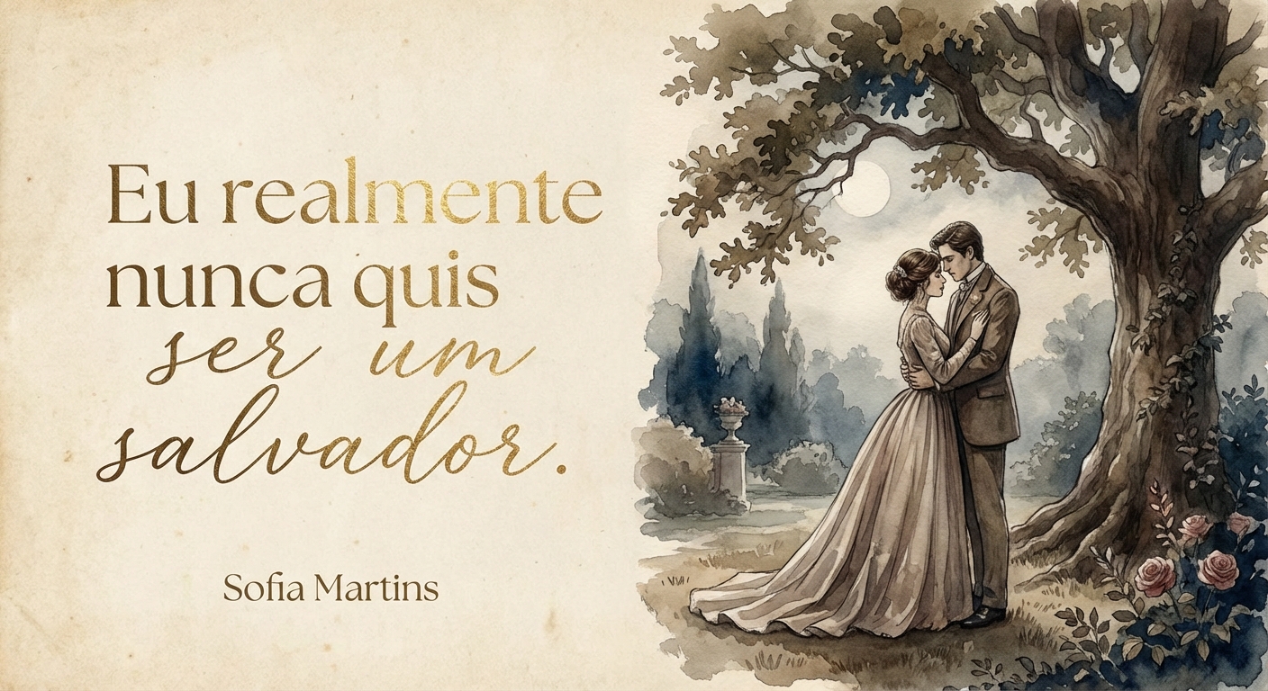 Eu realmente nunca quis ser um salvador.